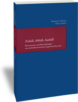 Buchcover Zufall, Abfall, Ausfall | Benjamin Lahusen | EAN 9783465040538 | ISBN 3-465-04053-8 | ISBN 978-3-465-04053-8