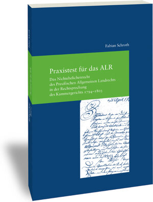 Buchcover Praxistest für das ALR | Fabian Schroth | EAN 9783465041863 | ISBN 3-465-04186-0 | ISBN 978-3-465-04186-3