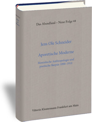 Buchcover Aporetische Moderne | Jens Ole Schneider | EAN 9783465111498 | ISBN 3-465-11149-4 | ISBN 978-3-465-11149-8