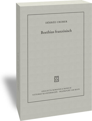 Buchcover Boethius französisch | Désirée Cremer | EAN 9783465139119 | ISBN 3-465-13911-9 | ISBN 978-3-465-13911-9