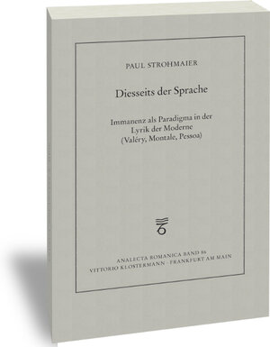 Buchcover Diesseits der Sprache | Paul Strohmaier | EAN 9783465143154 | ISBN 3-465-14315-9 | ISBN 978-3-465-14315-4