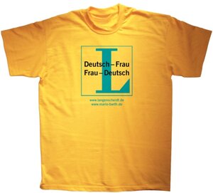 Langenscheidt Deutsch-Frau / Frau-Deutsch, T-Shirt (Größe L)