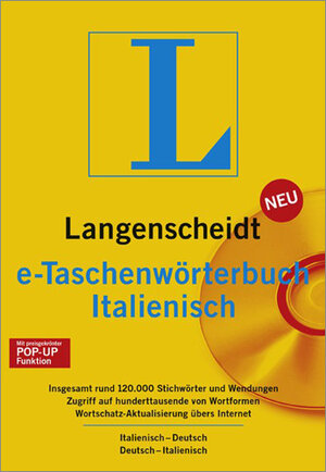 e-Taschenwörterbuch Italienisch. Version 4.0. CD-ROM für Windows ab 95/98/NT 4.0/2000/XP. Langenscheidt