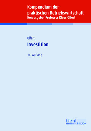 Buchcover Investition | Klaus Olfert | EAN 9783470004914 | ISBN 3-470-00491-9 | ISBN 978-3-470-00491-4