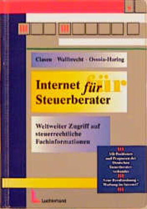 Buchcover Internet für Steuerberater | Ralf Clasen | EAN 9783472025016 | ISBN 3-472-02501-8 | ISBN 978-3-472-02501-6