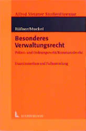 Buchcover Besonderes Verwaltungsrecht | Wolfgang Rüfner | EAN 9783472045052 | ISBN 3-472-04505-1 | ISBN 978-3-472-04505-2