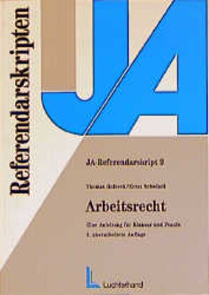Buchcover Arbeitsrecht | Thomas Holbeck | EAN 9783472045861 | ISBN 3-472-04586-8 | ISBN 978-3-472-04586-1