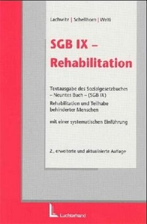 Buchcover SGB IX - Rehabilitation  | EAN 9783472048428 | ISBN 3-472-04842-5 | ISBN 978-3-472-04842-8