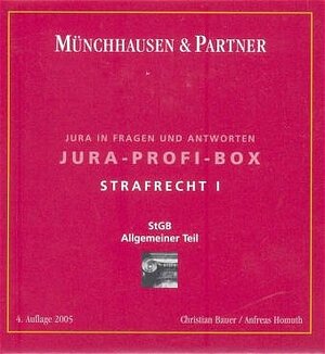 Buchcover Strafrecht I | Christian Bauer | EAN 9783472055600 | ISBN 3-472-05560-X | ISBN 978-3-472-05560-0