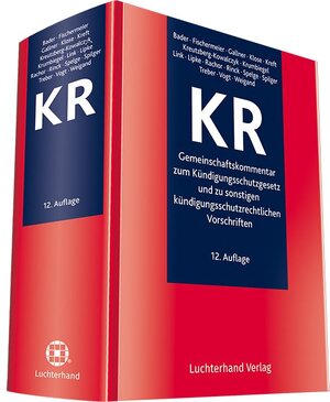 Buchcover Gemeinschaftskommentar zum Kündigungsschutzgesetz und zu sonstigen kündigungsschutzrechtlichen Vorschriften  | EAN 9783472095491 | ISBN 3-472-09549-0 | ISBN 978-3-472-09549-1