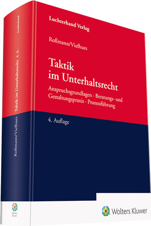 Buchcover Taktik im Unterhaltsrecht | Franz-Thomas Roßmann | EAN 9783472096597 | ISBN 3-472-09659-4 | ISBN 978-3-472-09659-7