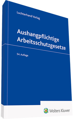 Buchcover Aushangpflichtige Arbeitsschutzgesetze | Peter Pulte | EAN 9783472097068 | ISBN 3-472-09706-X | ISBN 978-3-472-09706-8