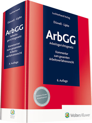 Buchcover ArbGG - Arbeitsgerichtsgesetz - Kommentar  | EAN 9783472097518 | ISBN 3-472-09751-5 | ISBN 978-3-472-09751-8