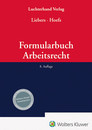Buchcover Formularbuch Arbeitsrecht | EAN 9783472098386 | ISBN 3-472-09838-4 | ISBN 978-3-472-09838-6