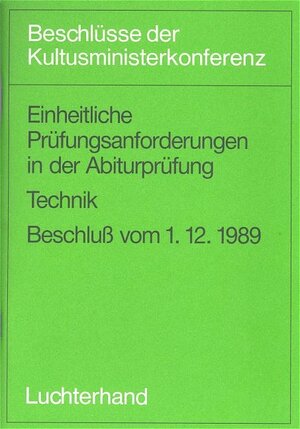 Buchcover Einheitliche Prüfungsanforderungen in der Abiturprüfung / Einheitliche Prüfungsanforderungen in der Abiturprüfung  | EAN 9783472529170 | ISBN 3-472-52917-2 | ISBN 978-3-472-52917-0