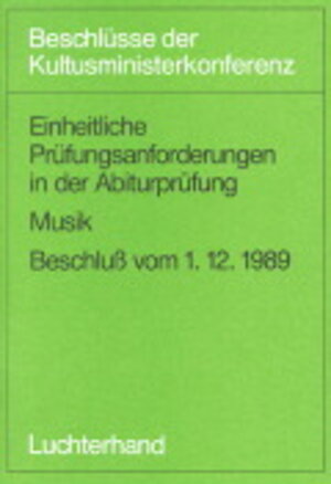 Buchcover Einheitliche Prüfungsanforderungen in der Abiturprüfung / Einheitliche Prüfungsanforderungen in der Abiturprüfung  | EAN 9783472529651 | ISBN 3-472-52965-2 | ISBN 978-3-472-52965-1