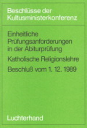 Buchcover Einheitliche Prüfungsanforderungen in der Abiturprüfung / Einheitliche Prüfungsanforderungen in der Abiturprüfung  | EAN 9783472529682 | ISBN 3-472-52968-7 | ISBN 978-3-472-52968-2