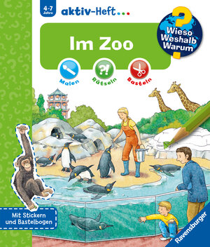 Buchcover Wieso? Weshalb? Warum? aktiv-Heft - Im Zoo | EAN 9783473326884 | ISBN 3-473-32688-7 | ISBN 978-3-473-32688-4
