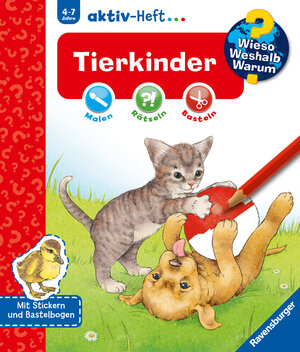 Buchcover Wieso? Weshalb? Warum? aktiv-Heft - Tierkinder | EAN 9783473326938 | ISBN 3-473-32693-3 | ISBN 978-3-473-32693-8