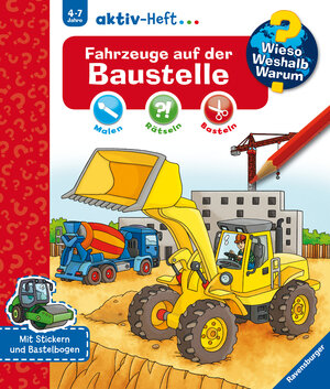 Buchcover Wieso? Weshalb? Warum? aktiv-Heft - Fahrzeuge auf der Baustelle  | EAN 9783473329519 | ISBN 3-473-32951-7 | ISBN 978-3-473-32951-9