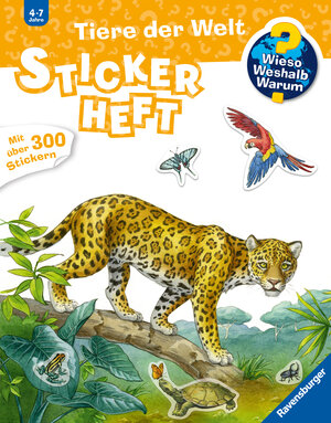 Buchcover Wieso? Weshalb? Warum? Stickerheft: Tiere der Welt  | EAN 9783473329632 | ISBN 3-473-32963-0 | ISBN 978-3-473-32963-2