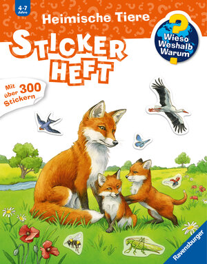 Buchcover Wieso? Weshalb? Warum? Stickerheft - Heimische Tiere | EAN 9783473329830 | ISBN 3-473-32983-5 | ISBN 978-3-473-32983-0