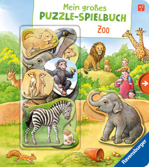 Buchcover Mein großes Puzzle-Spielbuch - Zoo | Anne Möller | EAN 9783473436538 | ISBN 3-473-43653-4 | ISBN 978-3-473-43653-8