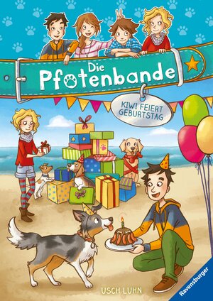 Buchcover Die Pfotenbande 3: Kiwi feiert Geburtstag | Usch Luhn | EAN 9783473477999 | ISBN 3-473-47799-0 | ISBN 978-3-473-47799-9