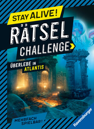 Buchcover Ravensburger Stay alive! Rätsel-Challenge - Überlebe in Atlantis - Rätselbuch für Gaming-Fans ab 8 Jahren | Elena Bruns | EAN 9783473489053 | ISBN 3-473-48905-0 | ISBN 978-3-473-48905-3