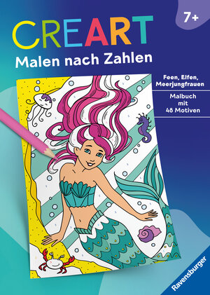 Buchcover Ravensburger CreArt Malen nach Zahlen ab 7: Feen, Elfen, Meerjungfrauen, Großes Malbuch, 48 Motive  | EAN 9783473489145 | ISBN 3-473-48914-X | ISBN 978-3-473-48914-5