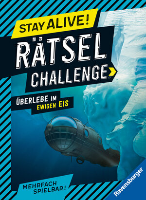 Buchcover Ravensburger Stay alive! Rätsel-Challenge - Überlebe im ewigen Eis - Rätselbuch für Gaming-Fans ab 8 Jahren | Martine Richter | EAN 9783473489596 | ISBN 3-473-48959-X | ISBN 978-3-473-48959-6