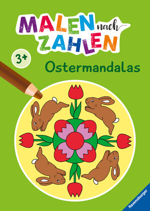 Buchcover Ravensburger Malen nach Zahlen ab 3 Jahren Ostermandalas - 24 Motive - Malheft für Kinder - Nummerierte Ausmalfelder  | EAN 9783473489909 | ISBN 3-473-48990-5 | ISBN 978-3-473-48990-9