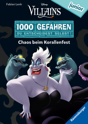Buchcover 1000 Gefahren junior - Disney Villains: Chaos beim Korallenfest | Fabian Lenk | EAN 9783473496914 | ISBN 3-473-49691-X | ISBN 978-3-473-49691-4