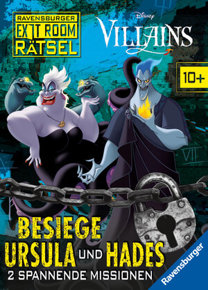 Buchcover Ravensburger Exit Room Rätsel: Disney Villains - Besiege Ursula und Hades: 2 spannende Missionen | Anne Scheller | EAN 9783473497362 | ISBN 3-473-49736-3 | ISBN 978-3-473-49736-2