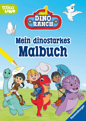 Buchcover Ravensburger Dino Ranch Malbuch 24 Ausmalbilder für Kinder ab 4  | EAN 9783473497430 | ISBN 3-473-49743-6 | ISBN 978-3-473-49743-0