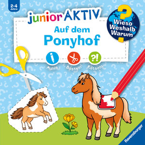 Buchcover Wieso? Weshalb? Warum? junior AKTIV - Auf dem Ponyhof  | EAN 9783473600762 | ISBN 3-473-60076-8 | ISBN 978-3-473-60076-2