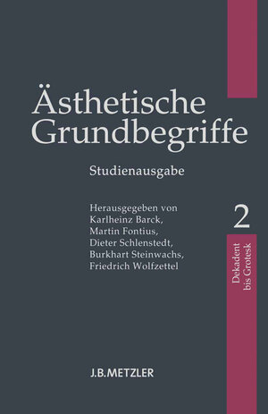 Buchcover Ästhetische Grundbegriffe | EAN 9783476023551 | ISBN 3-476-02355-9 | ISBN 978-3-476-02355-1