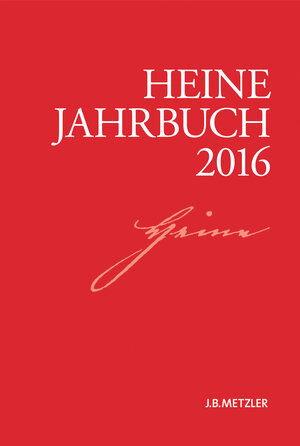 Buchcover Heine-Jahrbuch 2016  | EAN 9783476026910 | ISBN 3-476-02691-4 | ISBN 978-3-476-02691-0