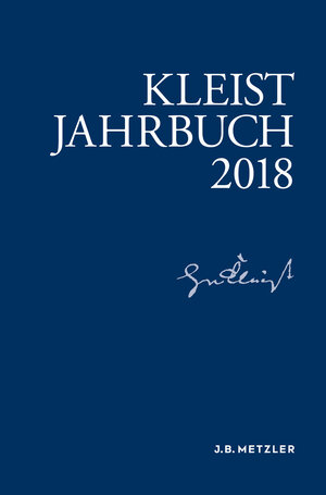 Buchcover Kleist-Jahrbuch 2018  | EAN 9783476046673 | ISBN 3-476-04667-2 | ISBN 978-3-476-04667-3