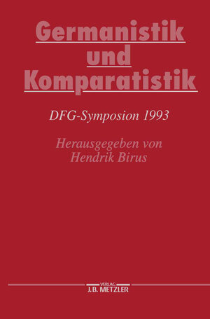Buchcover Germanistik und Komparatistik  | EAN 9783476055613 | ISBN 3-476-05561-2 | ISBN 978-3-476-05561-3