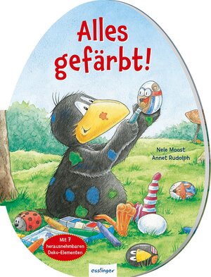 Buchcover Der kleine Rabe Socke: Alles gefärbt! Konturgestanzt | Nele Moost | EAN 9783480239047 | ISBN 3-480-23904-8 | ISBN 978-3-480-23904-7