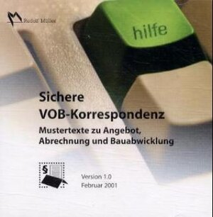 Buchcover Sichere VOB-Korrespondenz | Andreas Jacob | EAN 9783481017385 | ISBN 3-481-01738-3 | ISBN 978-3-481-01738-5