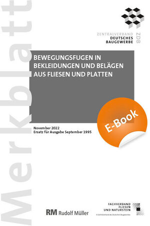 Buchcover Merkblatt Bewegungsfugen (PDF) 2022-11 | Rudolf Voos | EAN 9783481045074 | ISBN 3-481-04507-7 | ISBN 978-3-481-04507-4