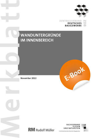 Buchcover Merkblatt Wanduntergründe im Innenbereich (PDF) 2022-11 | Rudolf Voos | EAN 9783481045111 | ISBN 3-481-04511-5 | ISBN 978-3-481-04511-1