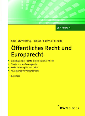 Buchcover Öffentliches Recht und Europarecht  | EAN 9783482008528 | ISBN 3-482-00852-3 | ISBN 978-3-482-00852-8