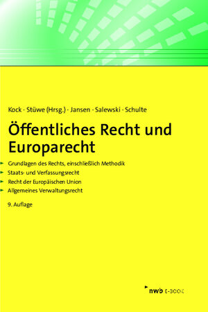 Buchcover Öffentliches Recht und Europarecht  | EAN 9783482008535 | ISBN 3-482-00853-1 | ISBN 978-3-482-00853-5