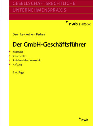 Buchcover Der GmbH-Geschäftsführer | Michael Daumke | EAN 9783482015816 | ISBN 3-482-01581-3 | ISBN 978-3-482-01581-6