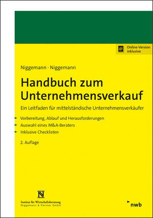 Buchcover Handbuch zum Unternehmensverkauf | Britt Niggemann | EAN 9783482025624 | ISBN 3-482-02562-2 | ISBN 978-3-482-02562-4