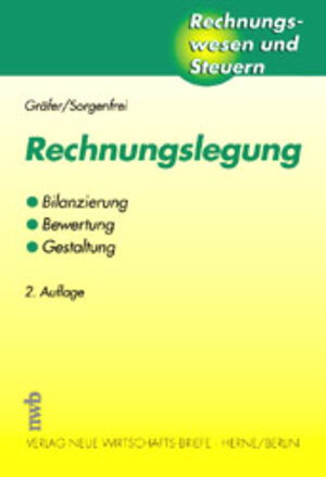 Buchcover Rechnungslegung | Horst Gräfer | EAN 9783482481321 | ISBN 3-482-48132-6 | ISBN 978-3-482-48132-1