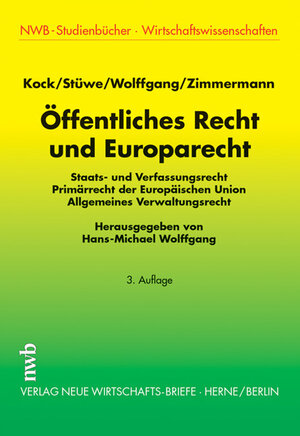 Buchcover Öffentliches Recht und Europarecht  | EAN 9783482483431 | ISBN 3-482-48343-4 | ISBN 978-3-482-48343-1